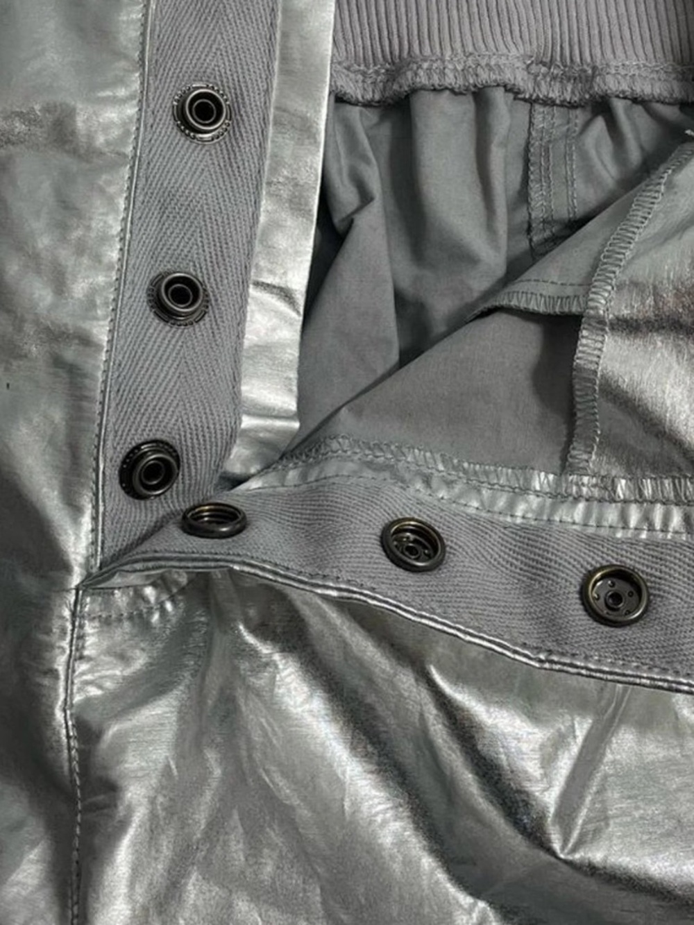 Free People FP Movement Mesmerize Me Metallic Cargo Pants Statement - Picture 6 of 7
